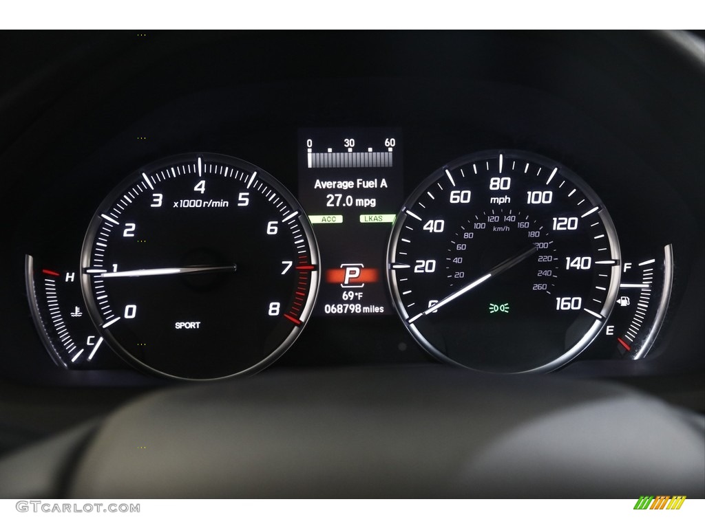 2018 Acura TLX V6 Technology Sedan Gauges Photo #145732051