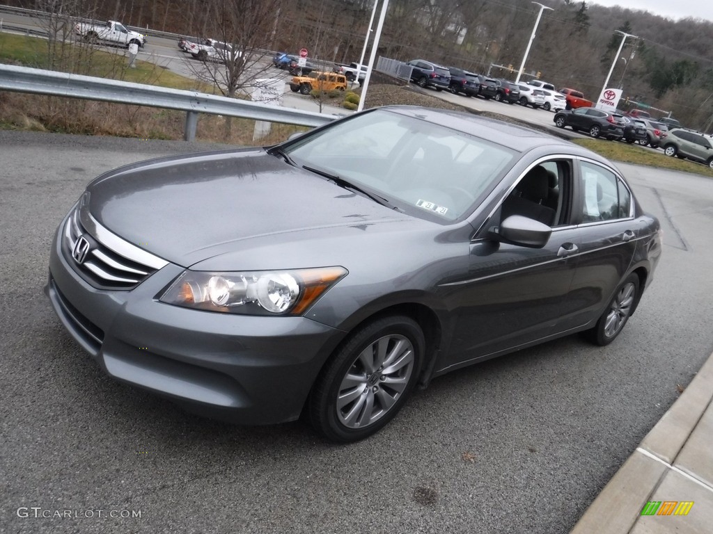 2012 Accord EX Sedan - Polished Metal Metallic / Gray photo #9