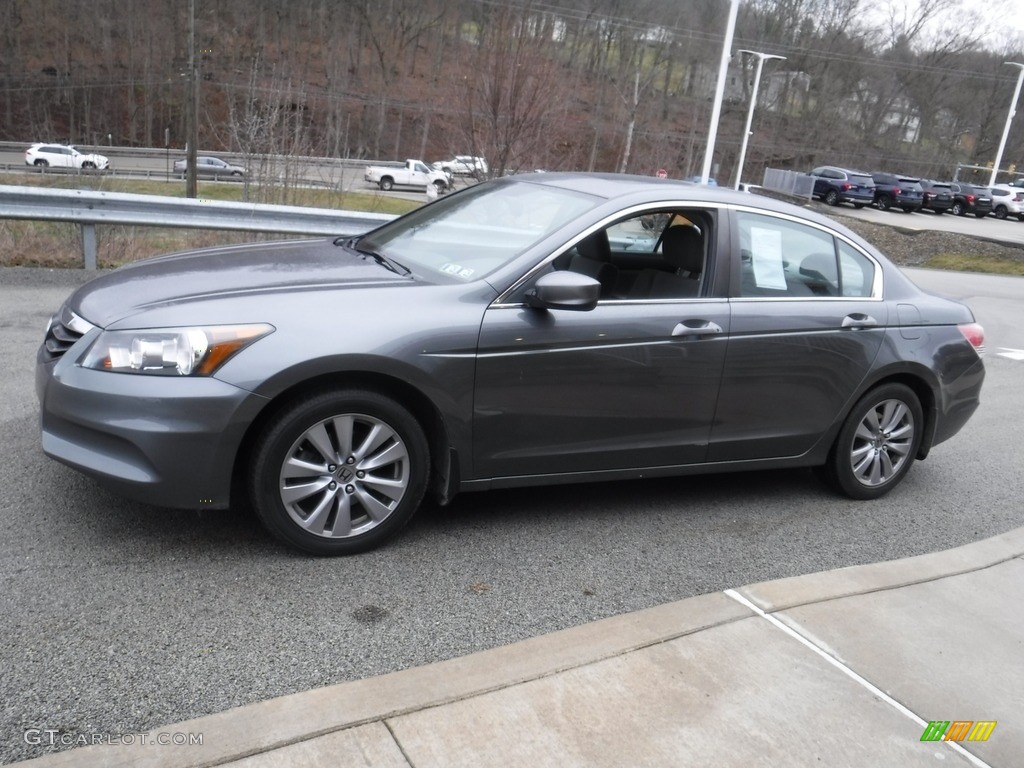 2012 Accord EX Sedan - Polished Metal Metallic / Gray photo #10