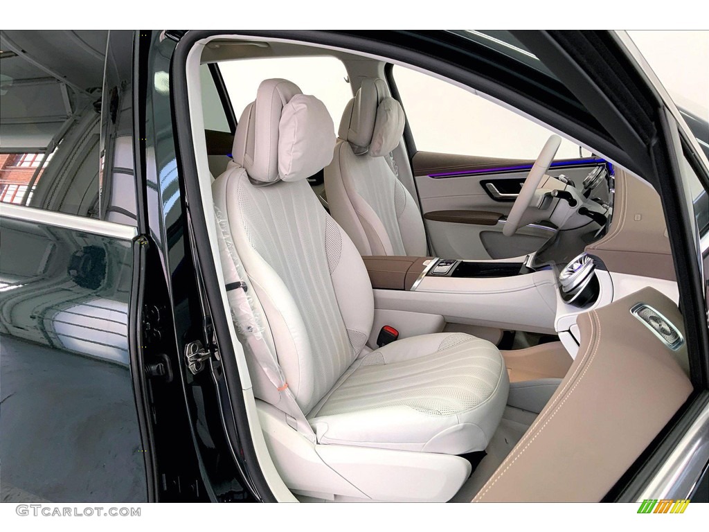 Neva Gray/Sable Brown Interior 2023 Mercedes-Benz EQS 580 4Matic SUV Photo #145735435
