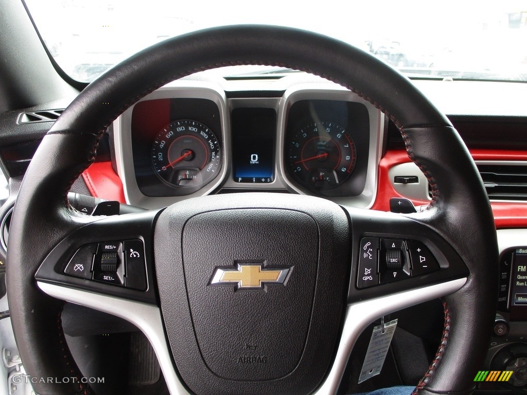 2015 Camaro SS Coupe - Summit White / Inferno Orange photo #8