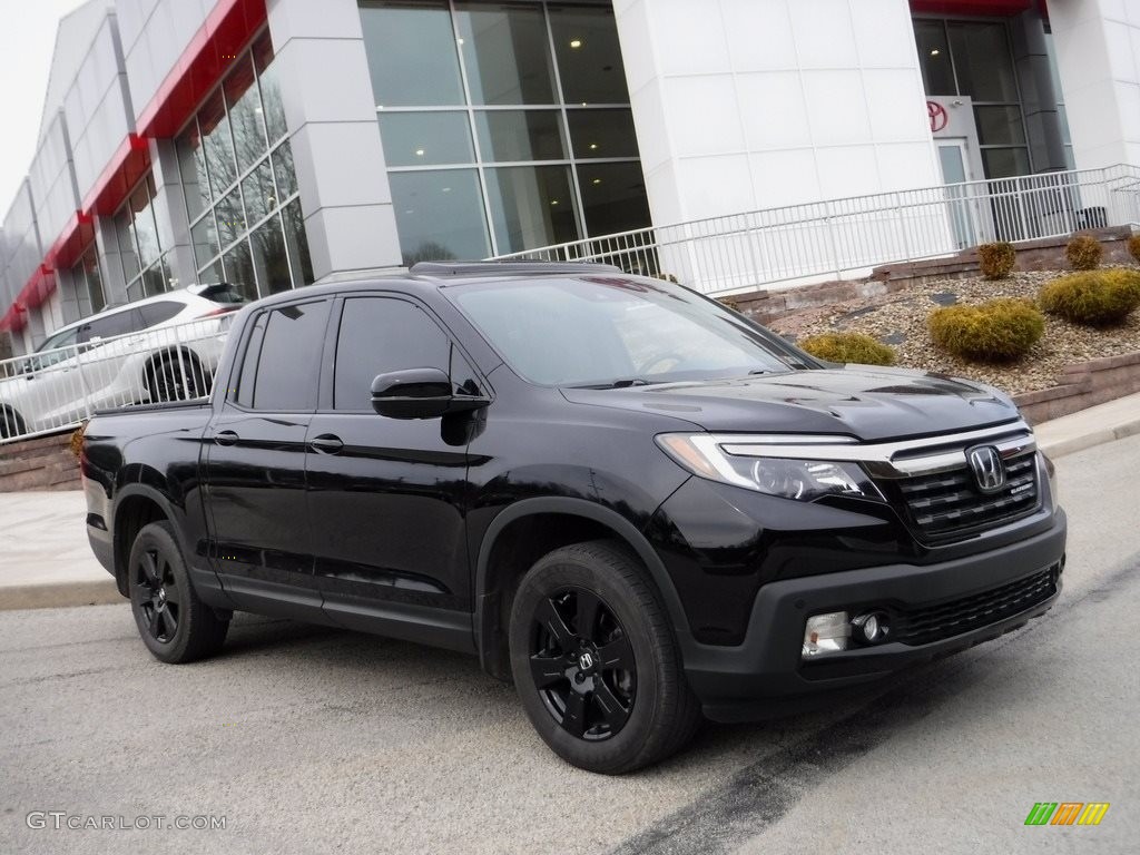 2020 Ridgeline Black Edition AWD - Crystal Black Pearl / Black photo #1