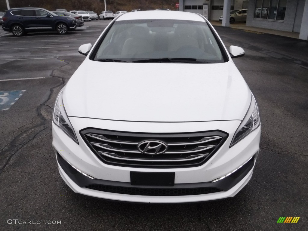 2016 Sonata Sport - Quartz White Pearl / Beige photo #3
