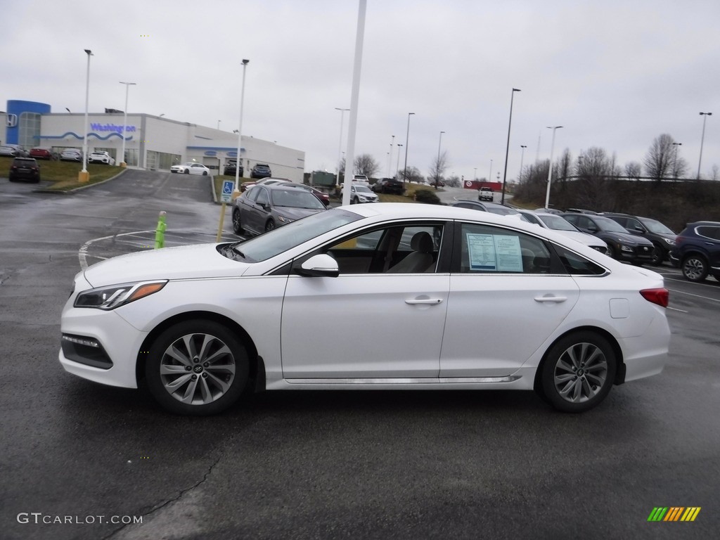 2016 Sonata Sport - Quartz White Pearl / Beige photo #5