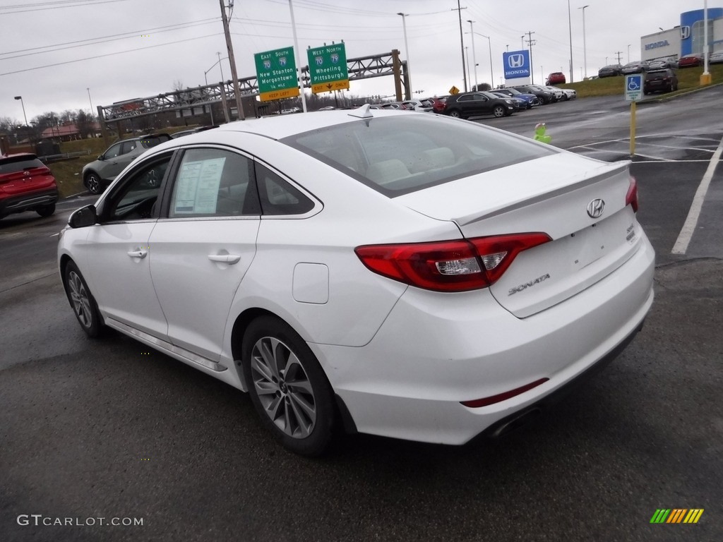 2016 Sonata Sport - Quartz White Pearl / Beige photo #6