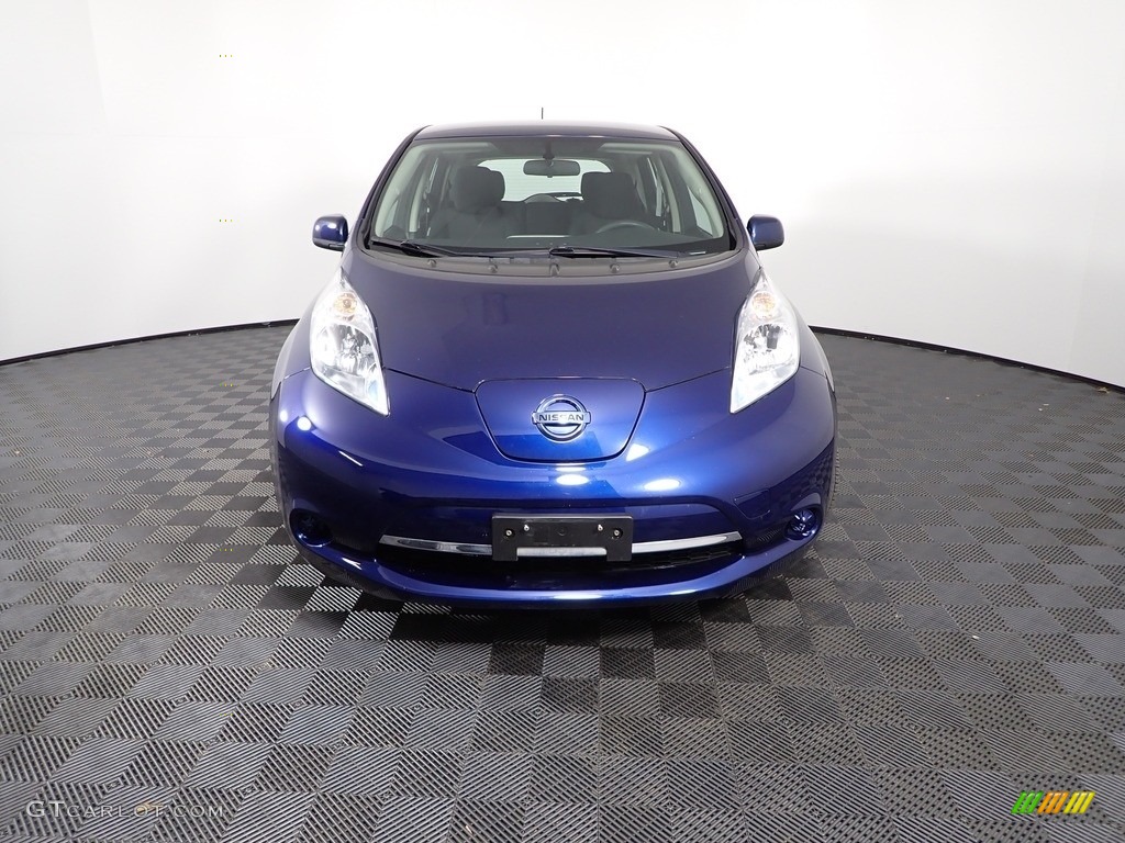 2017 LEAF S - Deep Blue Pearl / Black photo #4