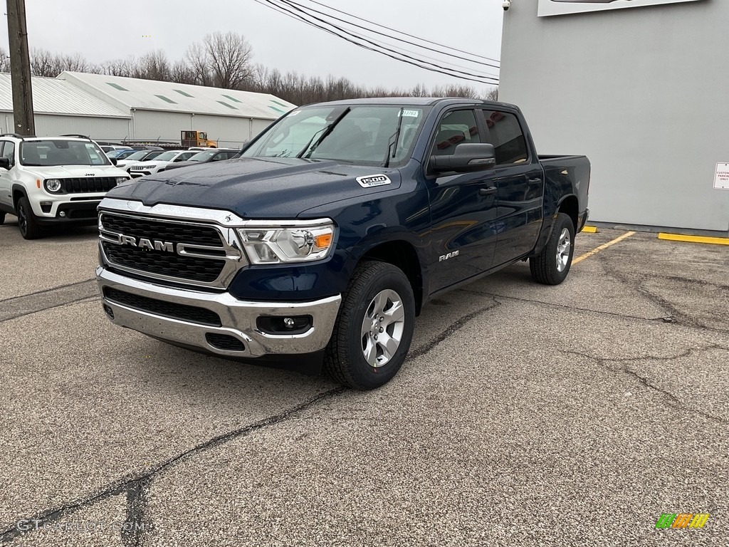 2023 1500 Big Horn Crew Cab 4x4 - Patriot Blue Pearl / Black photo #7