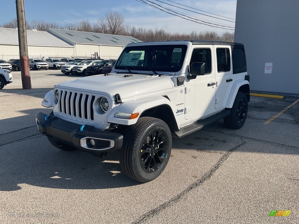 2023 Wrangler Unlimited Sahara 4XE Hybrid - Bright White / Black photo #7