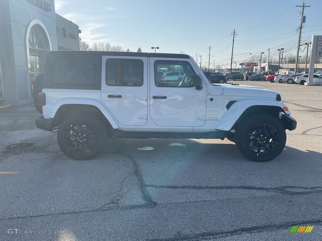 2023 Wrangler Unlimited Sahara 4XE Hybrid - Bright White / Black photo #8