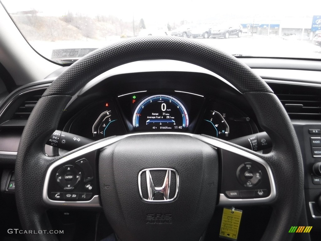2020 Civic LX Sedan - Molten Lava Pearl / Ivory photo #20