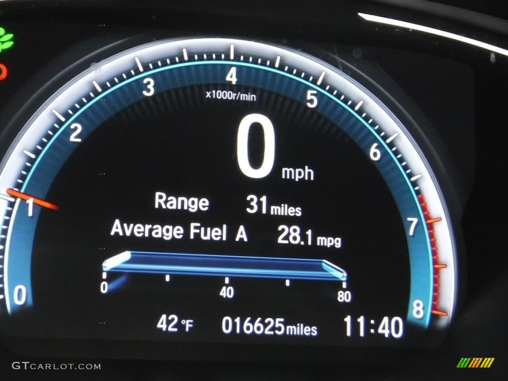 2020 Civic LX Sedan - Molten Lava Pearl / Ivory photo #30