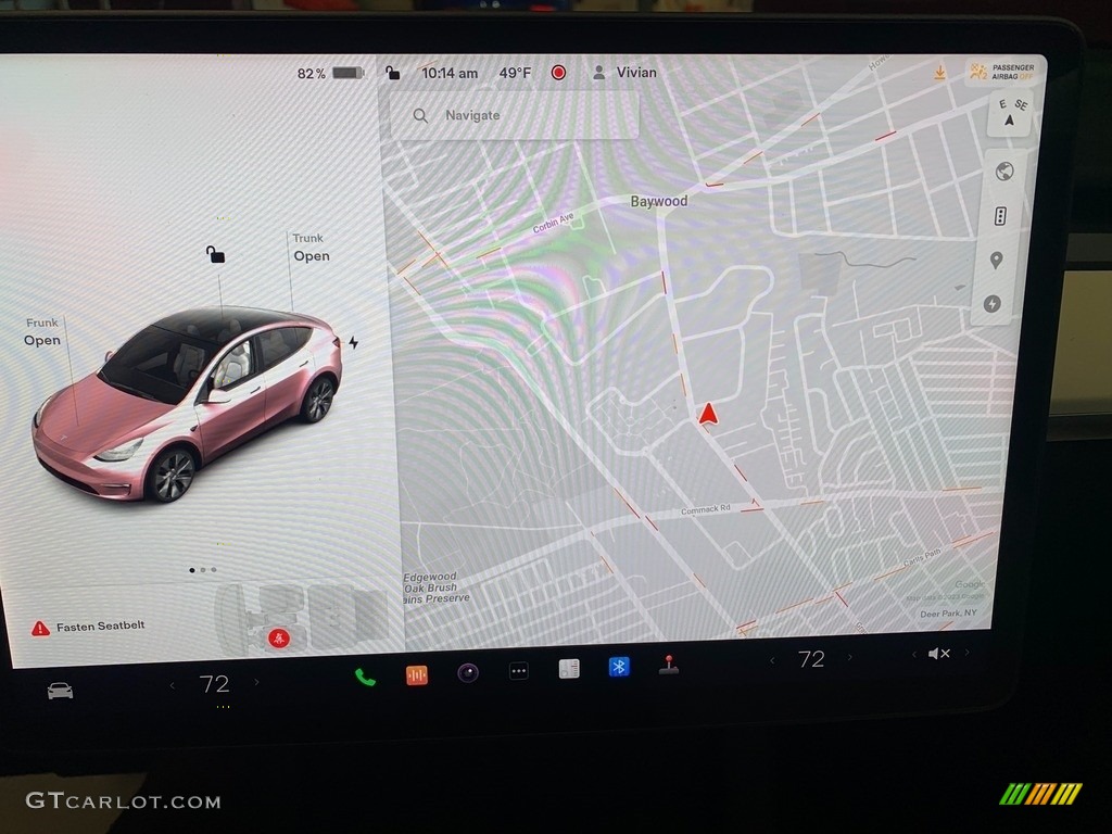 2022 Model Y Long Range AWD - Pearl White Multi-Coat / White/Black photo #10