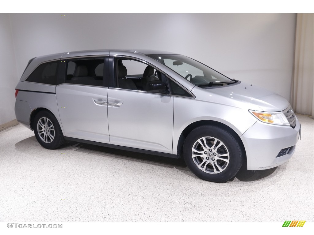 2013 Odyssey EX - Alabaster Silver Metallic / Gray photo #1