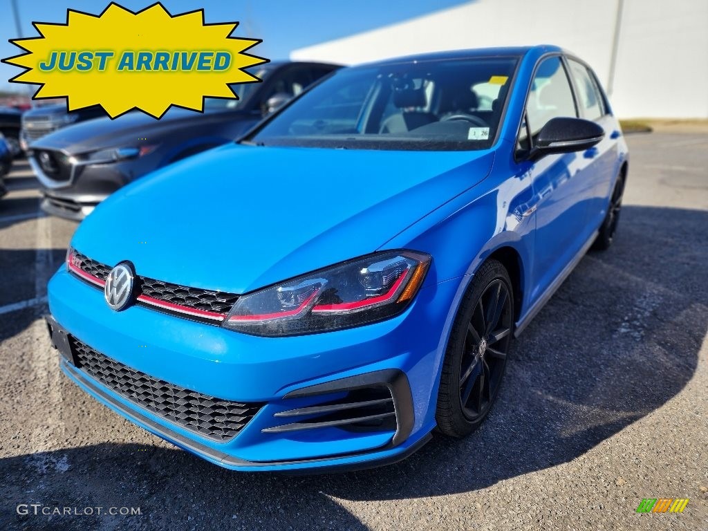 2021 Golf GTI SE - Cornflower Blue / Titan Black photo #1