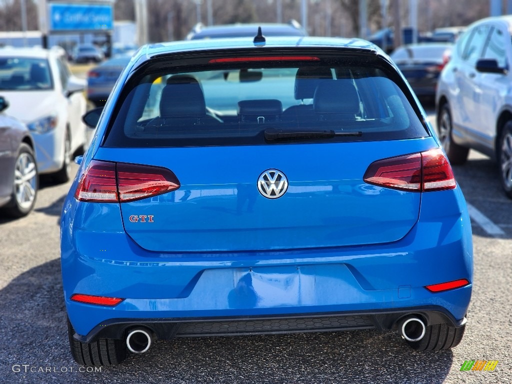 2021 Golf GTI SE - Cornflower Blue / Titan Black photo #6