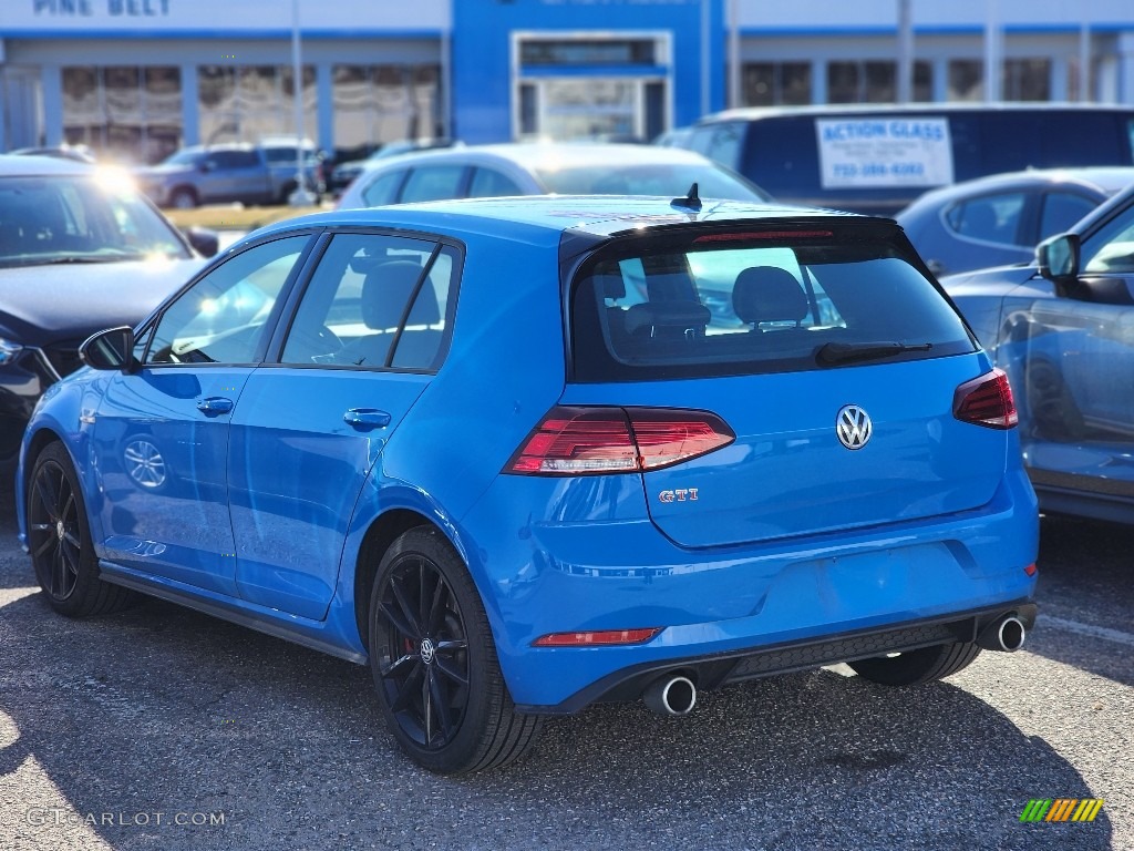 2021 Golf GTI SE - Cornflower Blue / Titan Black photo #7