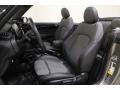 2021 Mini Convertible Black Pearl Interior Front Seat Photo