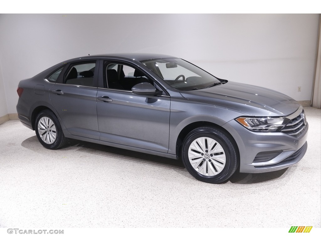 2020 Jetta S - Platinum Gray Metallic / Titan Black photo #1