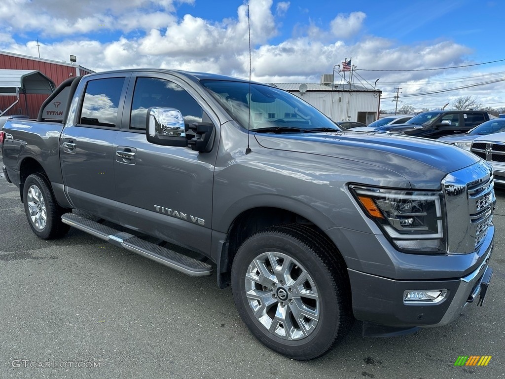 2020 Titan SL Crew Cab 4x4 - Gun Metallic / Black photo #1