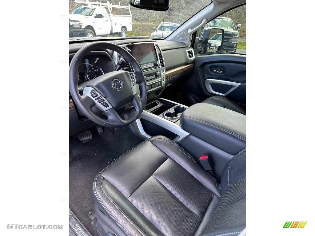 Black Interior 2020 Nissan Titan SL Crew Cab 4x4 Photo #145742775