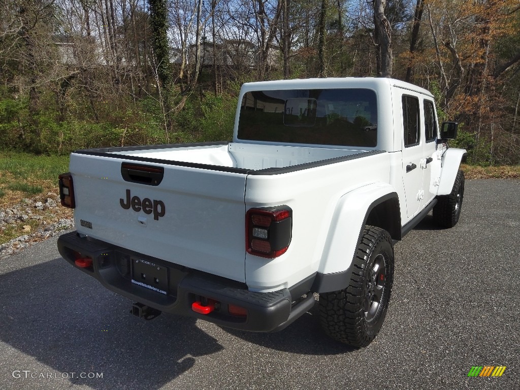 2023 Gladiator Rubicon 4x4 - Bright White / Dark Saddle/Black photo #6