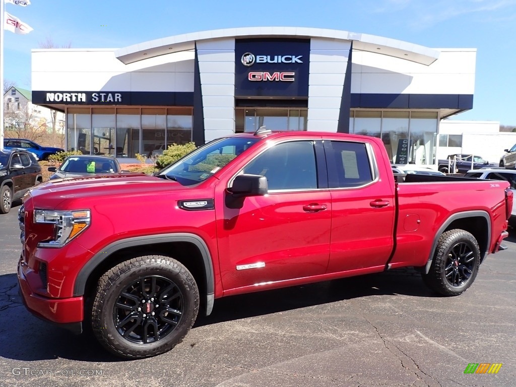 2019 Sierra 1500 Elevation Double Cab 4WD - Red Quartz Tintcoat / Jet Black photo #1