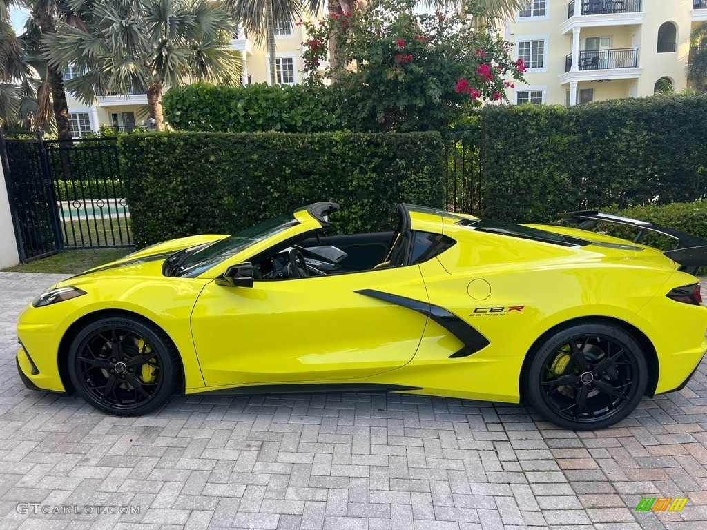 Accelerate Yellow Metallic 2022 Chevrolet Corvette IMSA GTLM Championship C8.R Edition Exterior Photo #145743621