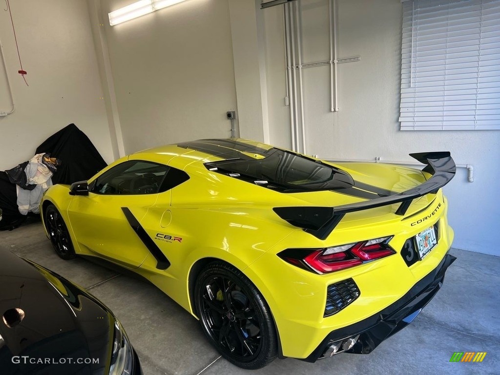 Accelerate Yellow Metallic 2022 Chevrolet Corvette IMSA GTLM Championship C8.R Edition Exterior Photo #145743666