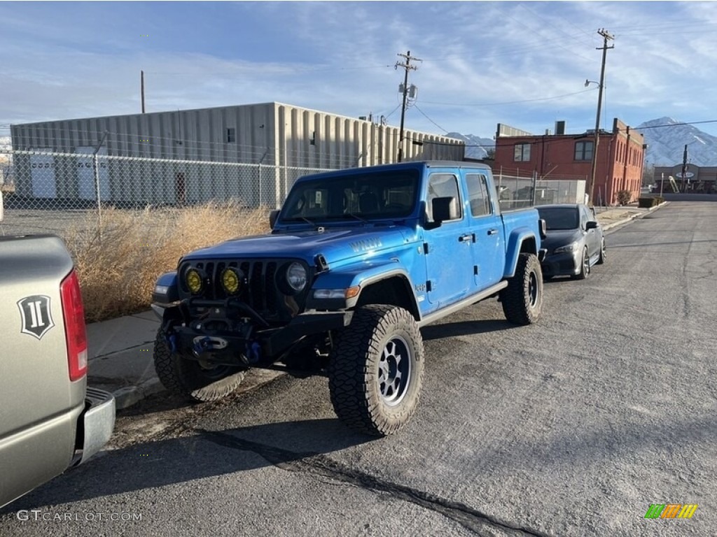 2022 Gladiator Willys 4x4 - Hydro Blue Pearl / Black photo #5