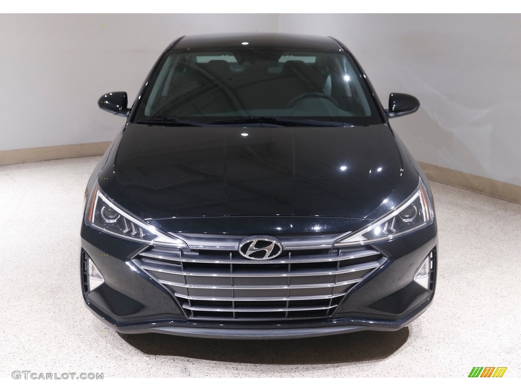 2019 Elantra Eco - Phantom Black / Black photo #2