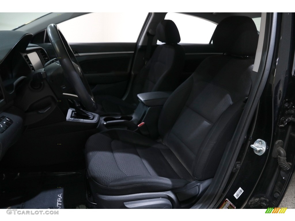 2019 Elantra Eco - Phantom Black / Black photo #5