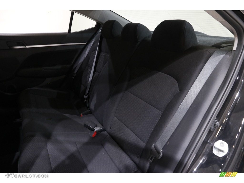 2019 Elantra Eco - Phantom Black / Black photo #18