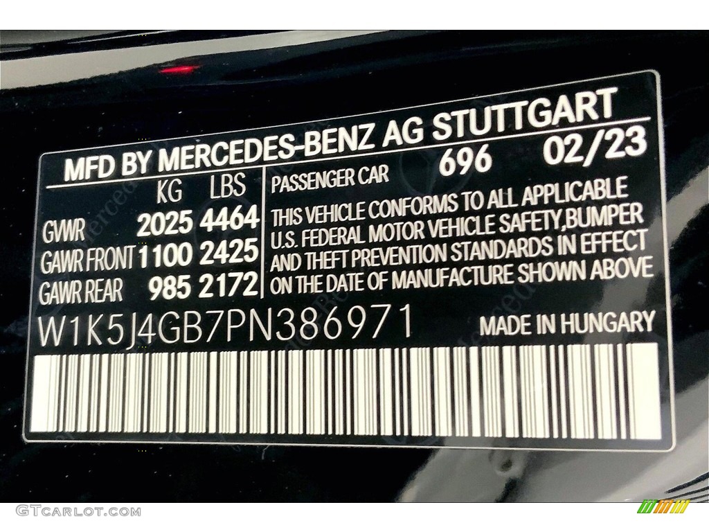 2023 CLA 250 Coupe - Night Black / Black photo #11