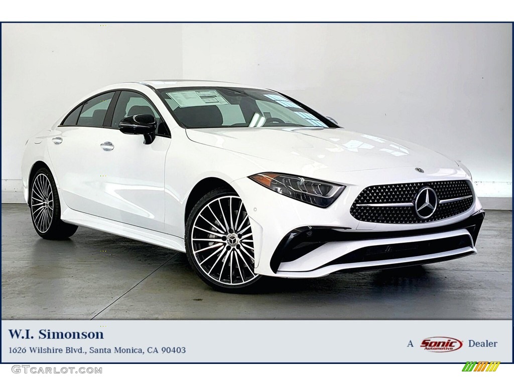 2023 CLS 450 4Matic Coupe - Polar White / Black photo #1