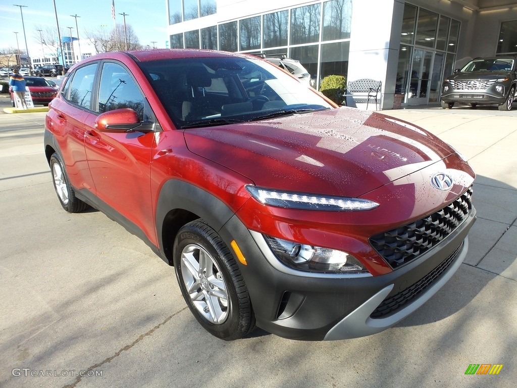 2023 Kona SE AWD - Ultimate Red / Black photo #9