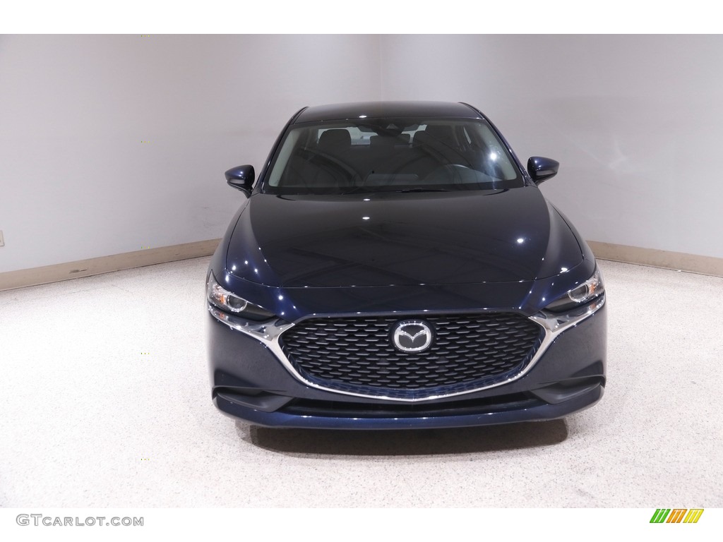 2020 MAZDA3 Sedan - Deep Crystal Blue Mica / Black photo #2