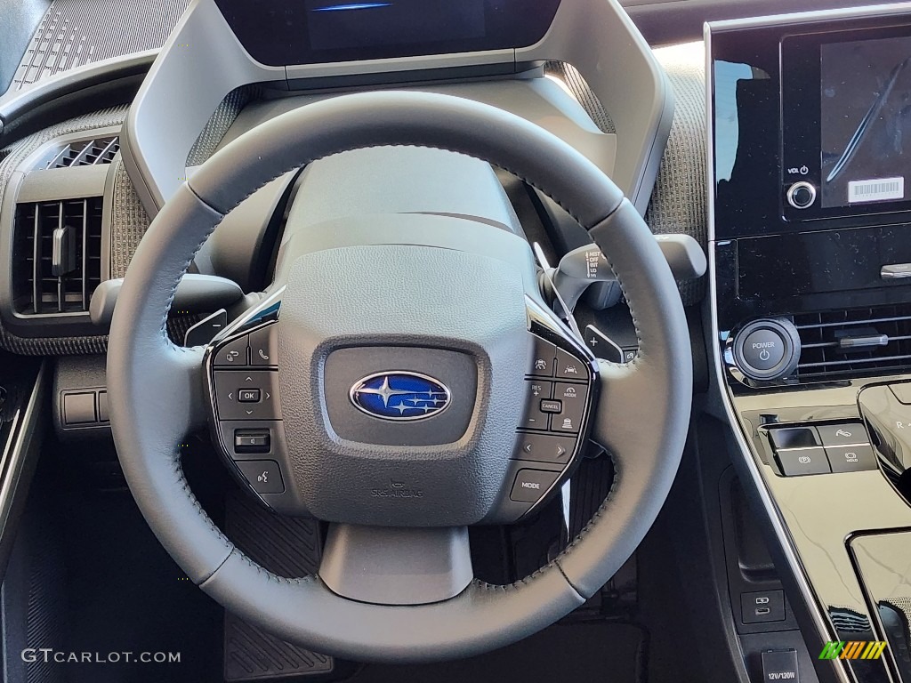 2023 Subaru Solterra Premium Black Steering Wheel Photo #145749976