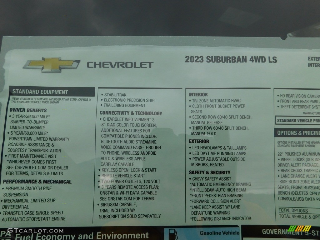 2023 Suburban LS 4WD - Black / Jet Black photo #57