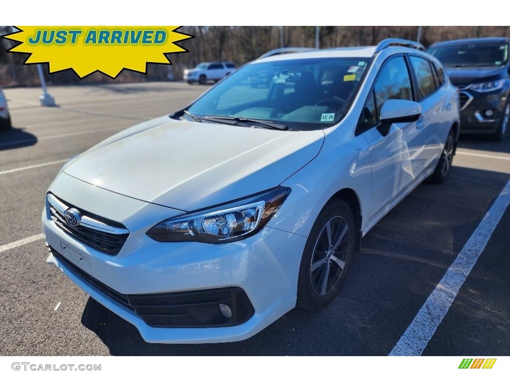 2021 Impreza Premium 5-Door - Crystal White Pearl / Black photo #1