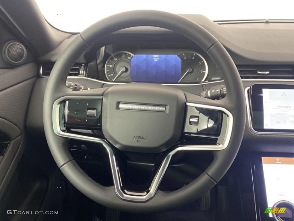 2023 Land Rover Range Rover Evoque S Ebony Steering Wheel Photo #145750348