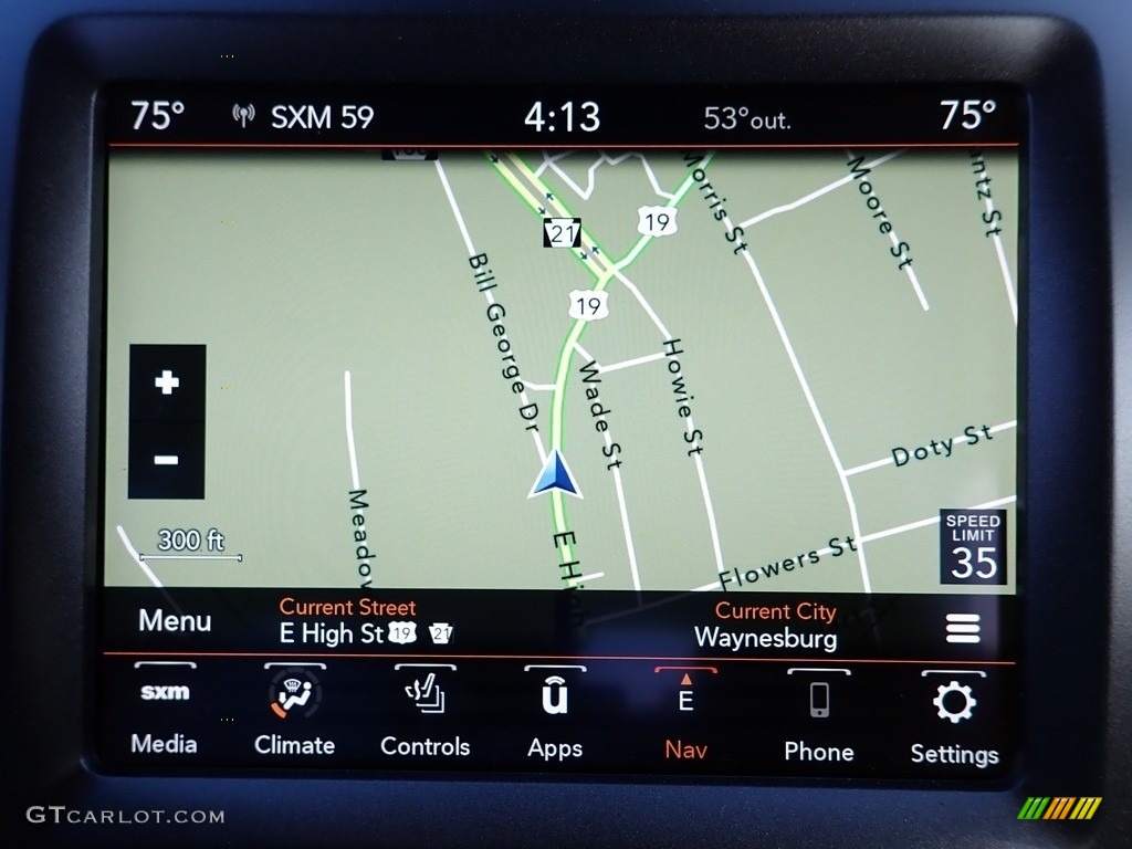 2022 Cherokee Trailhawk 4x4 - Hydro Blue Pearl / Black photo #18