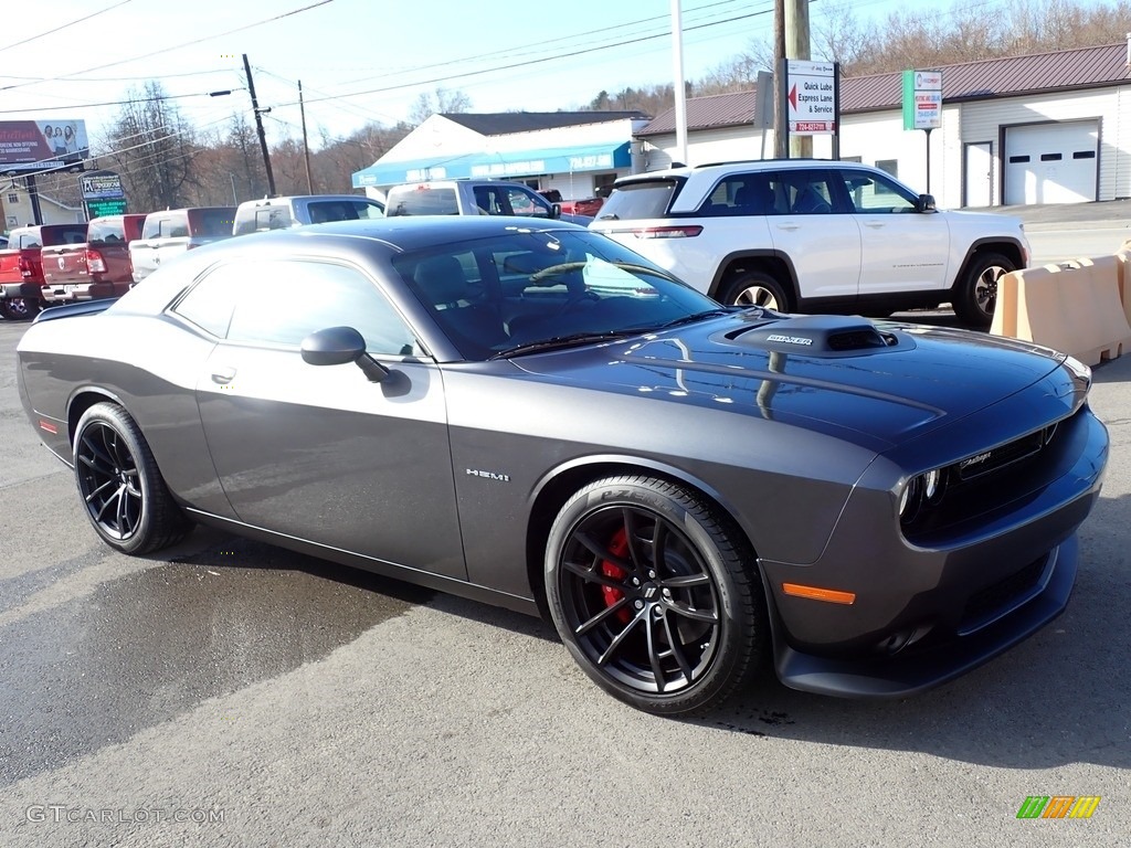 Granite Pearlcoat 2022 Dodge Challenger R/T Shaker Exterior Photo #145750641