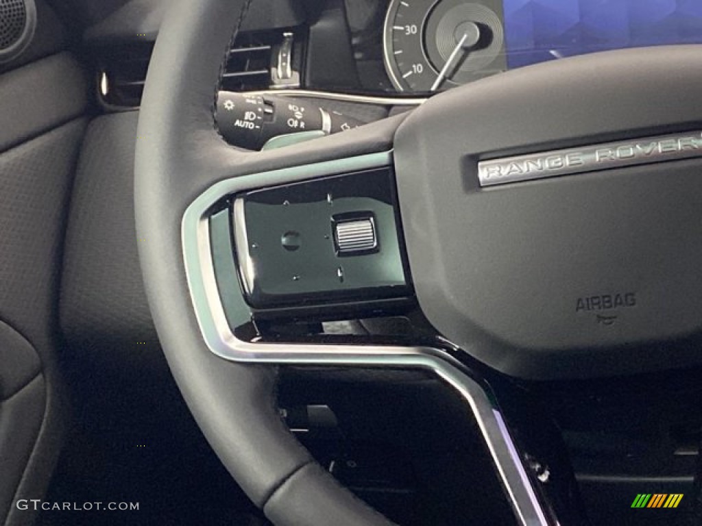 2023 Land Rover Range Rover Evoque S R-Dynamic Ebony Steering Wheel Photo #145750837