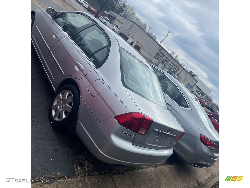 2001 Civic EX Sedan - Satin Silver Metallic / Gray photo #3