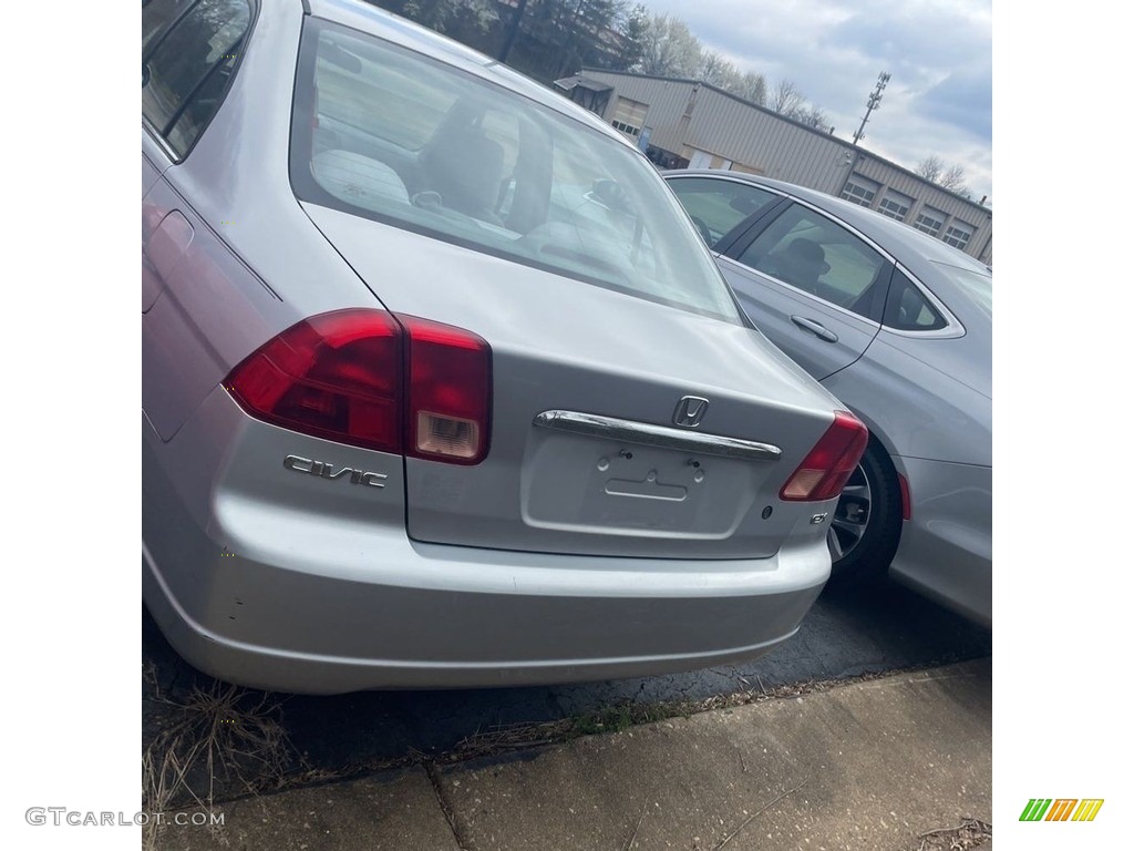 2001 Civic EX Sedan - Satin Silver Metallic / Gray photo #4