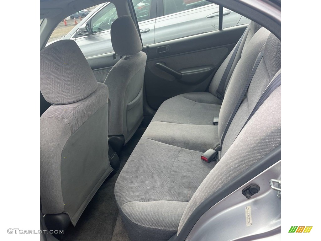 2001 Civic EX Sedan - Satin Silver Metallic / Gray photo #13
