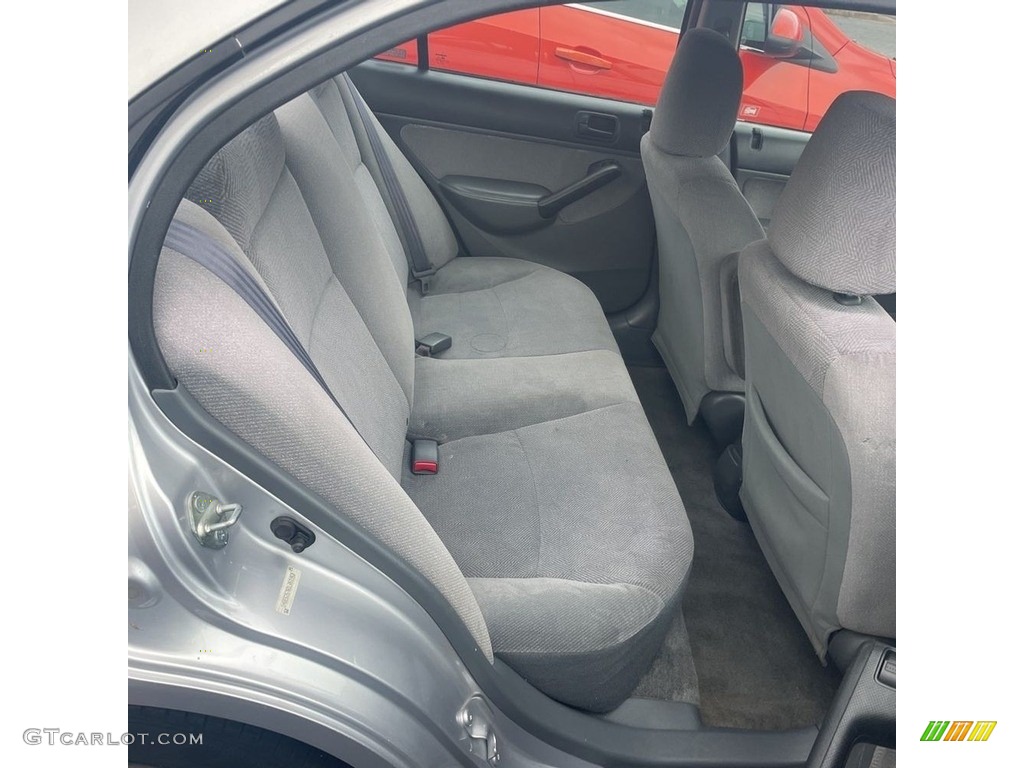 2001 Civic EX Sedan - Satin Silver Metallic / Gray photo #14