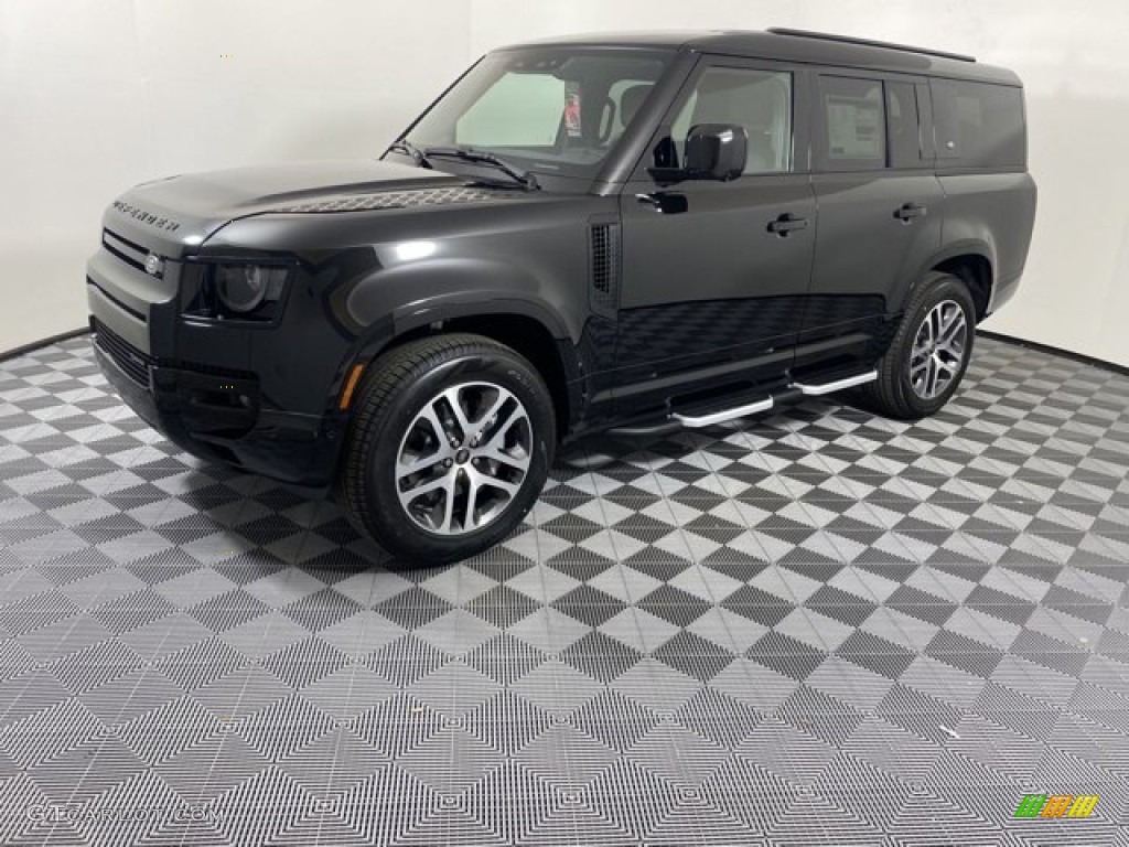 Santorini Black Metallic 2023 Land Rover Defender 130 X-Dynamic SE Exterior Photo #145751464