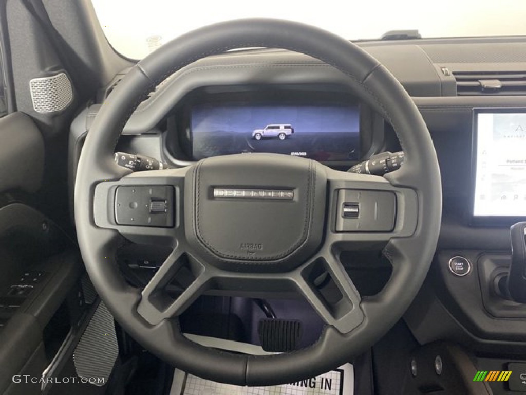 2023 Land Rover Defender 130 X-Dynamic SE Ebony Steering Wheel Photo #145751746