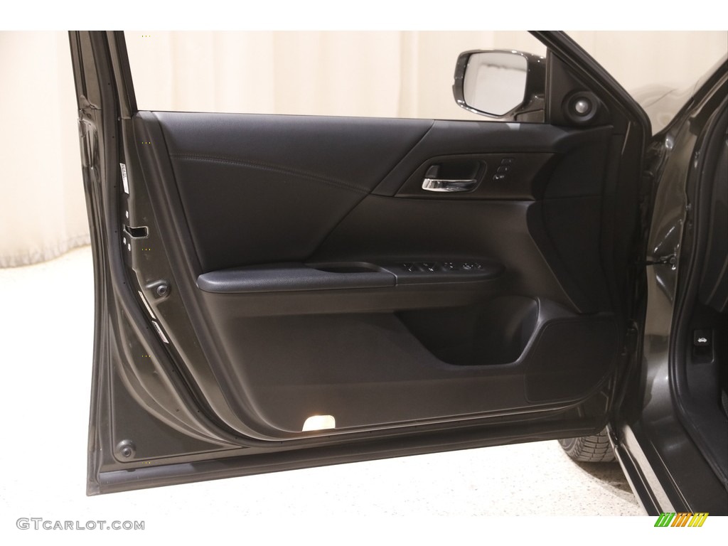2014 Accord EX-L V6 Sedan - Hematite Metallic / Black photo #4